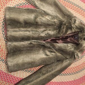 Faux fur coat